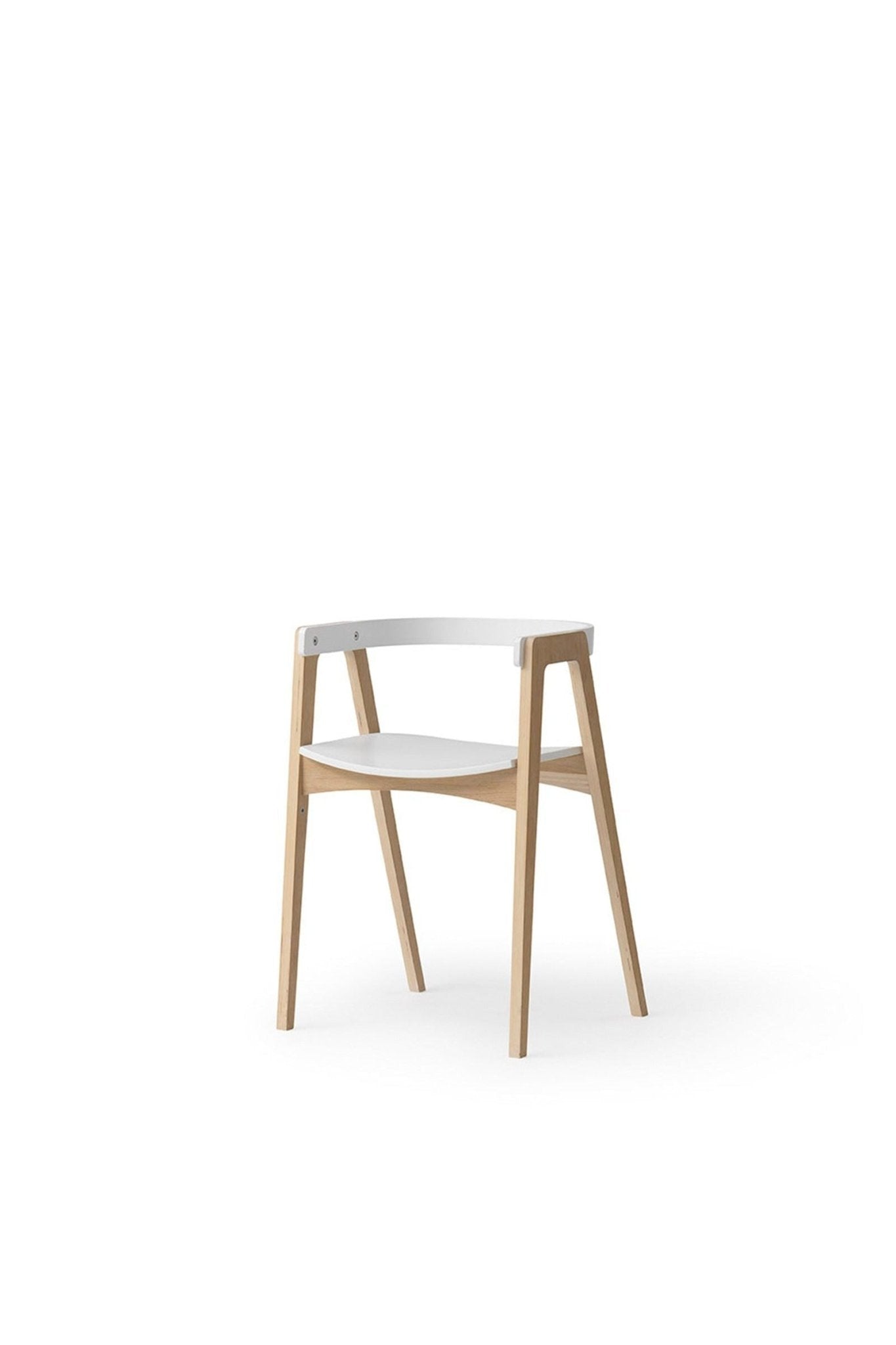 Wood Armchair, adjustable, white/oak van Oliver Furniture | Kids Conceptstore Le Fanfare