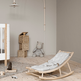 Wood Baby & toddler rocker, oak/grey van Oliver Furniture | Kids Conceptstore Le Fanfare