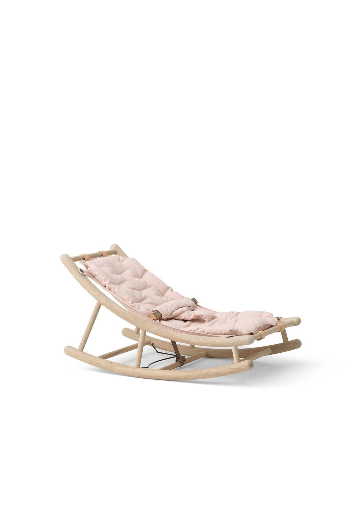 Wood Baby & toddler rocker, oak/rose van Oliver Furniture | Kids Conceptstore Le Fanfare