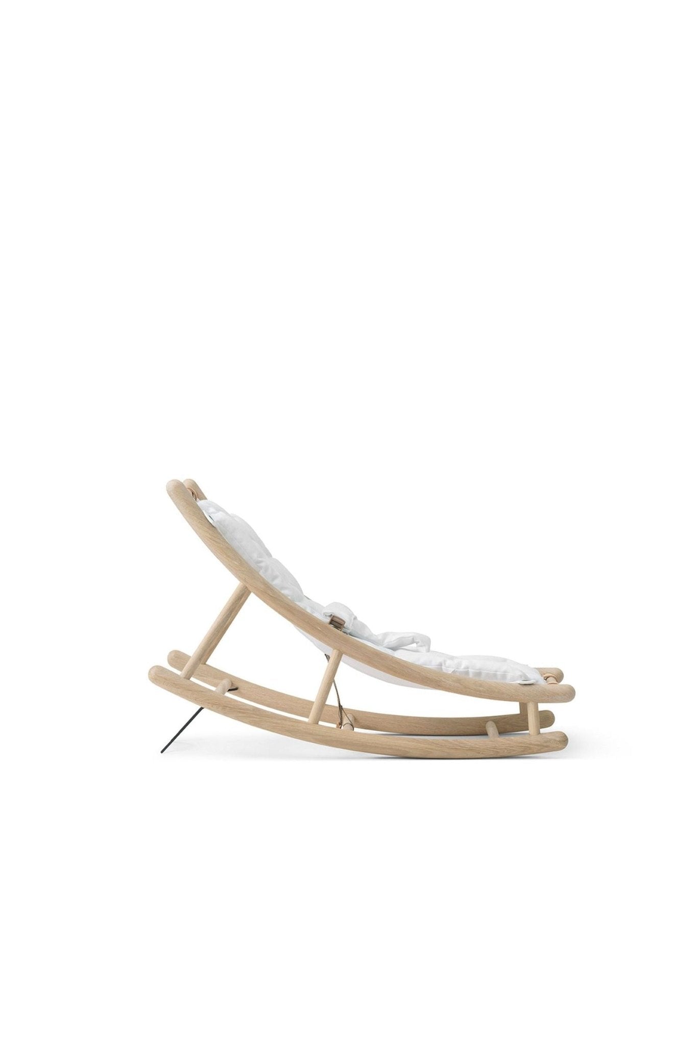 Wood Baby & toddler rocker, oak/white van Oliver Furniture | Kids Conceptstore Le Fanfare