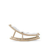 Wood Baby & toddler rocker, oak/white van Oliver Furniture | Kids Conceptstore Le Fanfare