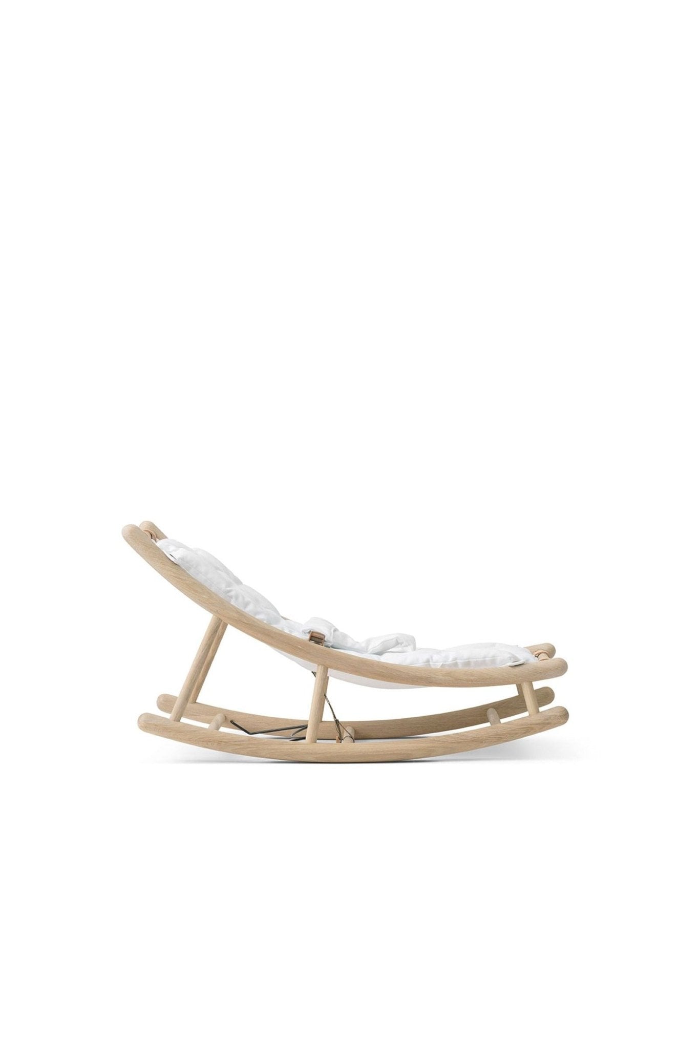 Wood Baby & toddler rocker, oak/white van Oliver Furniture | Kids Conceptstore Le Fanfare