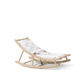 Wood Baby & toddler rocker, oak/white van Oliver Furniture | Kids Conceptstore Le Fanfare