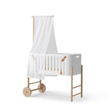 Wood Co-sleeper bed canopy, white van Oliver Furniture | Kids Conceptstore Le Fanfare
