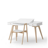 Wood desk 66 cm & armchair set, white/oak van Oliver Furniture | Kids Conceptstore Le Fanfare