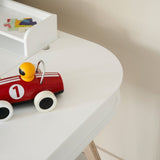 Wood Desk 66 cm, white/oak van Oliver Furniture | Kids Conceptstore Le Fanfare