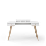 Wood Desk 66 cm, white/oak van Oliver Furniture | Kids Conceptstore Le Fanfare