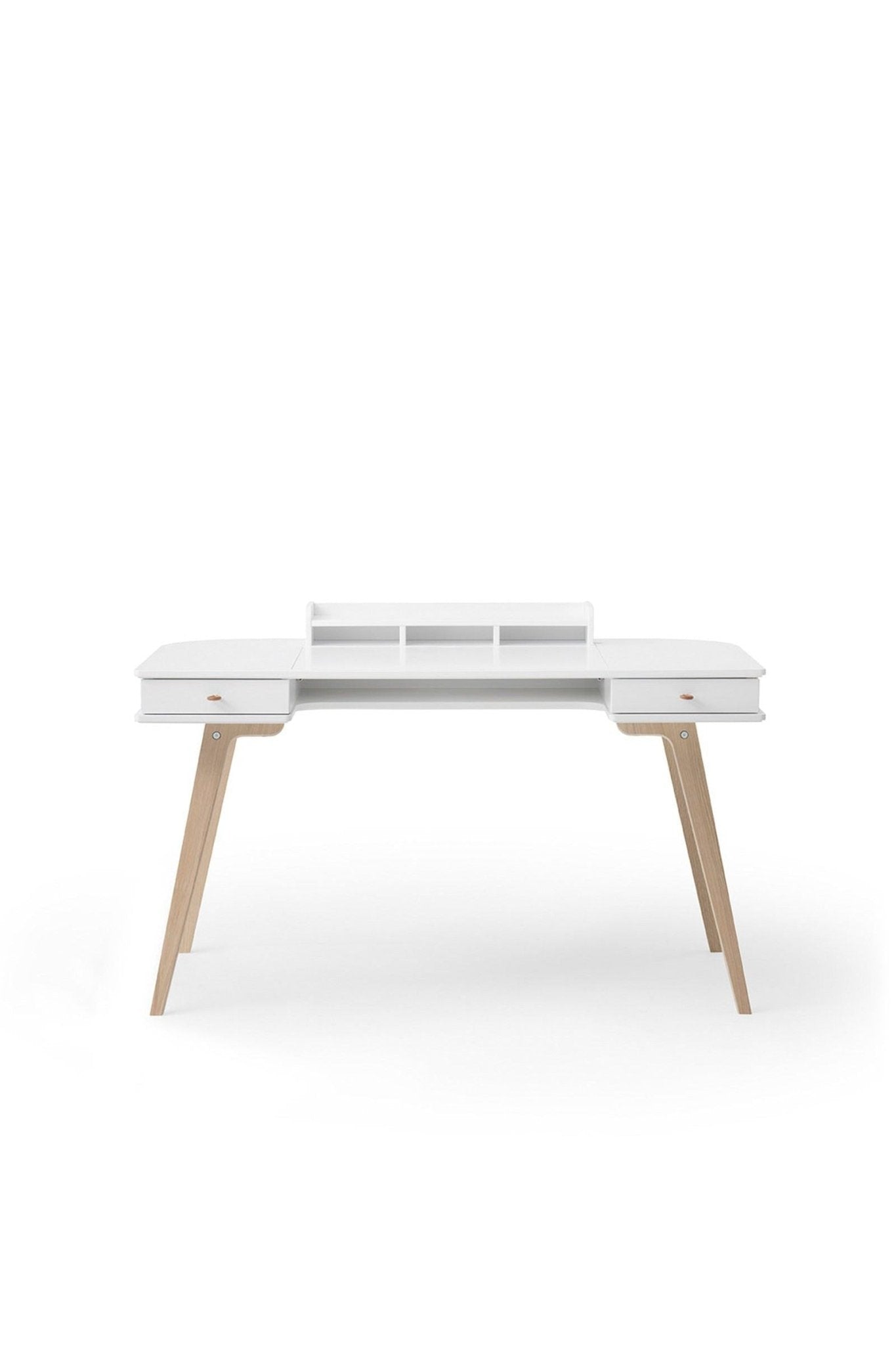 Wood Desk 66 cm, white/oak van Oliver Furniture | Kids Conceptstore Le Fanfare
