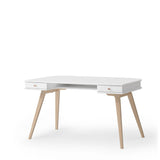 Wood Desk 66 cm, white/oak van Oliver Furniture | Kids Conceptstore Le Fanfare