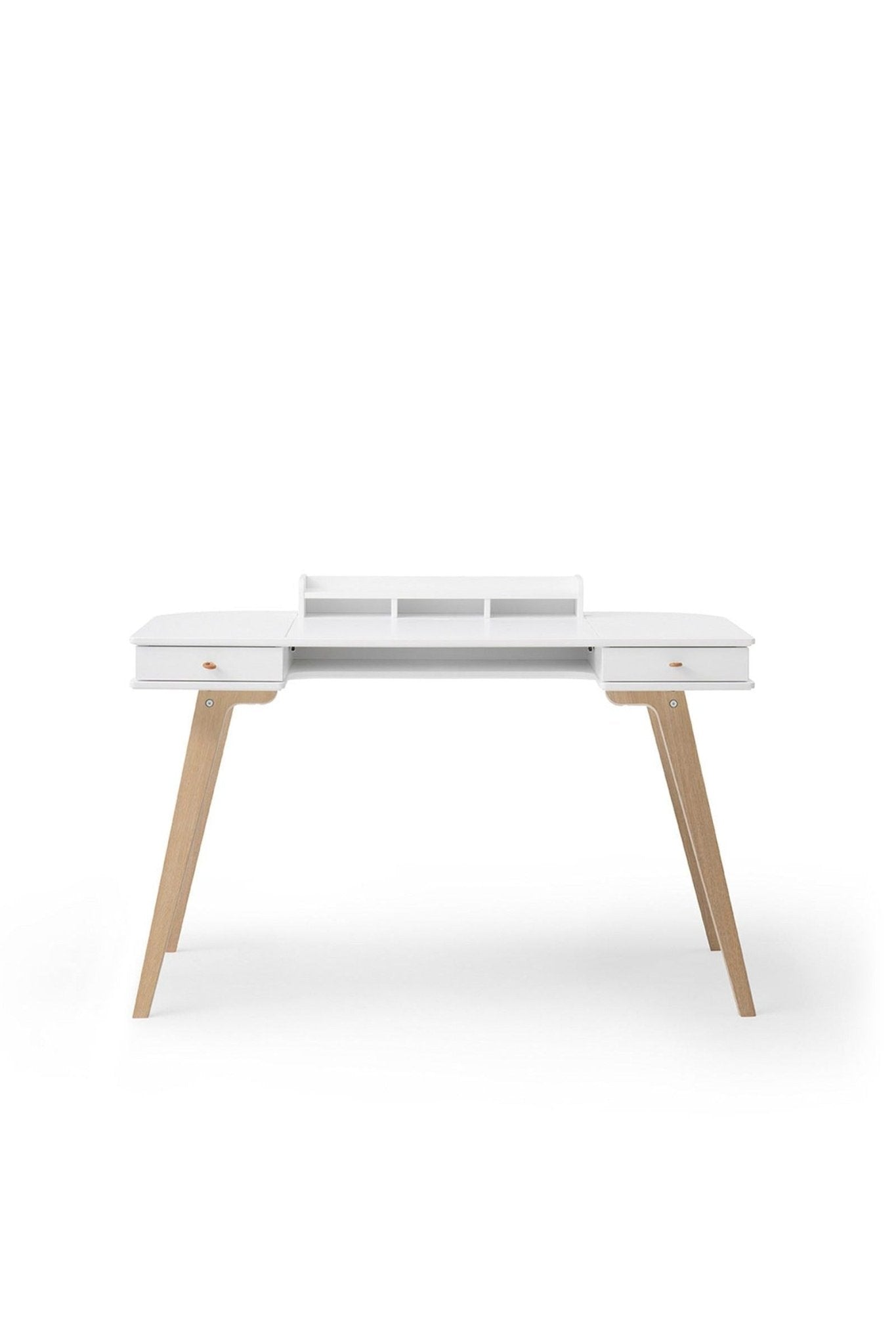 Wood Desk 72,6 cm, white/oak van Oliver Furniture | Kids Conceptstore Le Fanfare