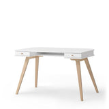 Wood Desk 72,6 cm, white/oak van Oliver Furniture | Kids Conceptstore Le Fanfare
