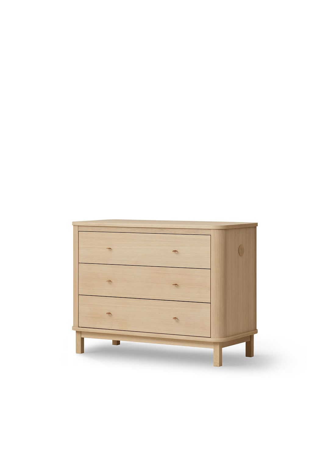 Wood dresser 3 drawers, oak van Oliver Furniture | Kids Conceptstore Le Fanfare