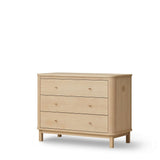 Wood dresser 3 drawers, oak van Oliver Furniture | Kids Conceptstore Le Fanfare