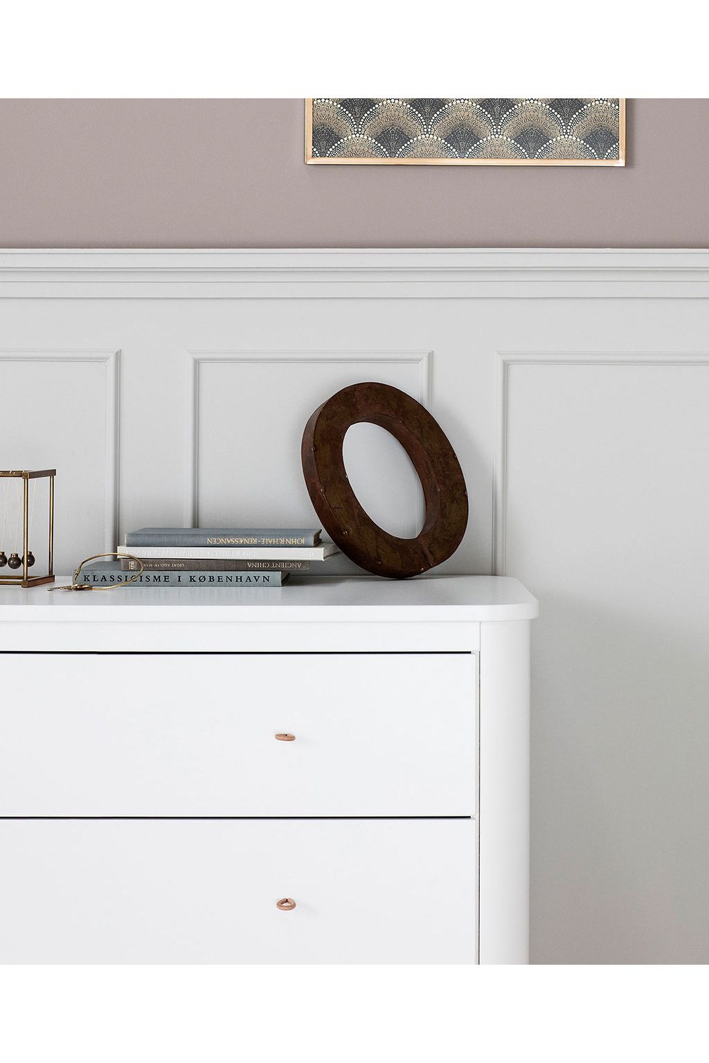 Wood dresser 3 drawers, white van Oliver Furniture | Kids Conceptstore Le Fanfare
