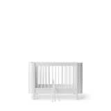 Wood Mini+ cot bed excl. junior kit, 68x122 cm, white van Oliver Furniture | Kids Conceptstore Le Fanfare