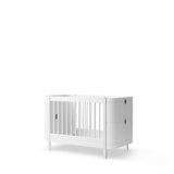 Wood Mini+ cot bed excl. junior kit, 68x122 cm, white van Oliver Furniture | Kids Conceptstore Le Fanfare