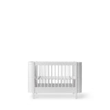 Wood Mini+ cot bed excl. junior kit, 68x122 cm, white van Oliver Furniture | Kids Conceptstore Le Fanfare