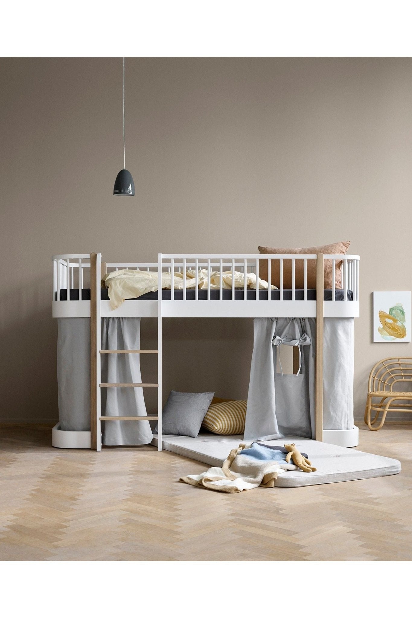 Wood Mini+ curtain , grey van Oliver Furniture | Kids Conceptstore Le Fanfare