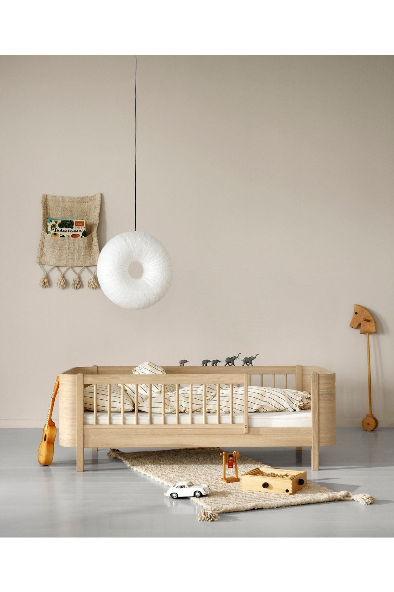 Wood Mini+ junior bed, 68x162cm, oak - new van Oliver Furniture | Kids Conceptstore Le Fanfare
