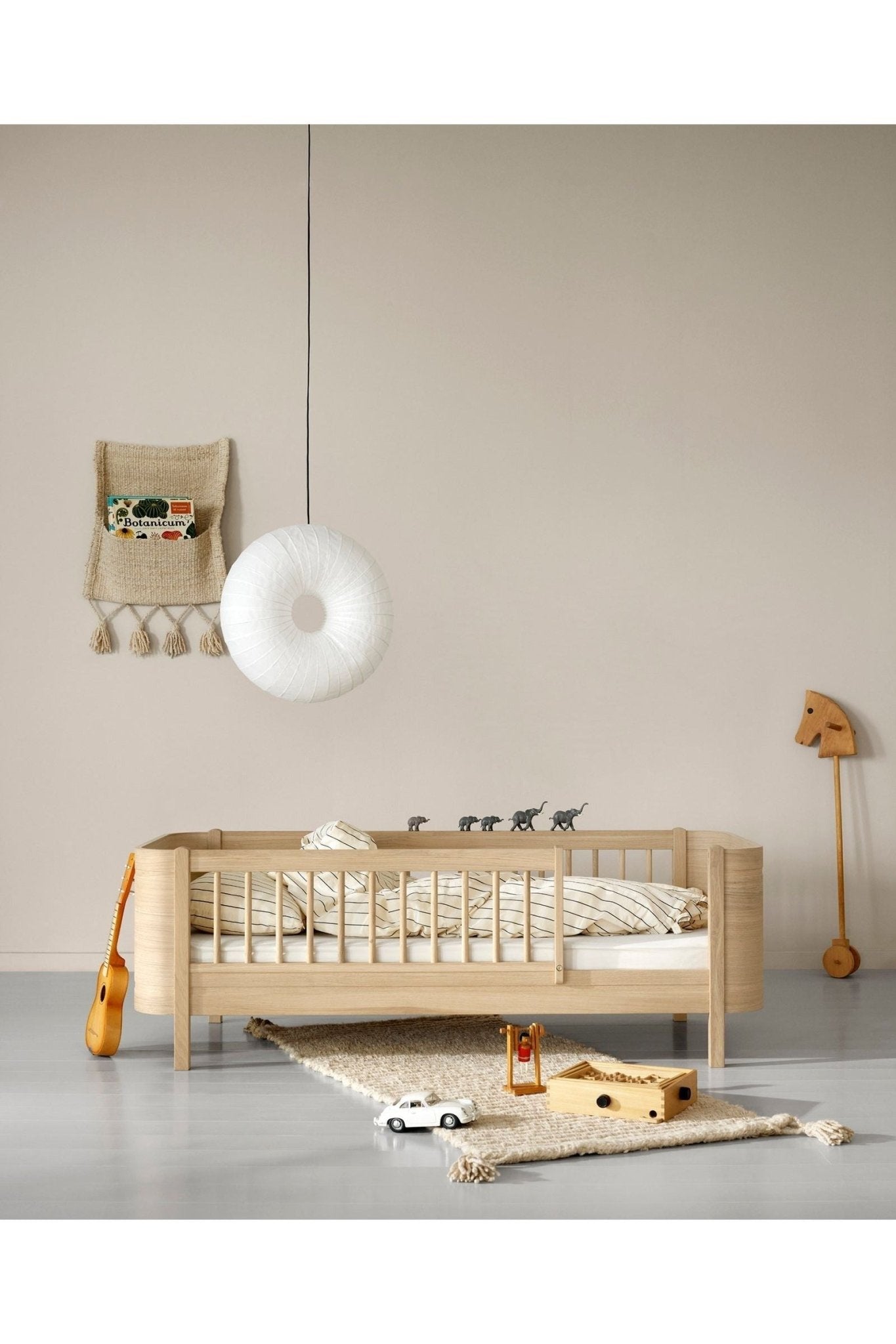Wood Mini+ junior bed, 68x162cm, oak - new van Oliver Furniture | Kids Conceptstore Le Fanfare