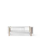 Wood Mini+ junior bed, 68x162cm, white/oak van Oliver Furniture | Kids Conceptstore Le Fanfare