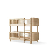 Wood Mini+ low bunk bed, 68x162cm, oak - new van Oliver Furniture | Kids Conceptstore Le Fanfare