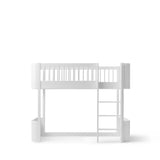 Wood Mini+ low loft bed, 68x162 cm, white van Oliver Furniture | Kids Conceptstore Le Fanfare