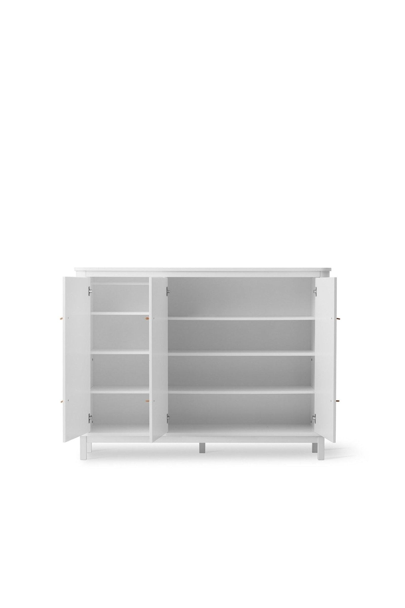 Wood Multi cupboard 3 doors, white van Oliver Furniture | Kids Conceptstore Le Fanfare