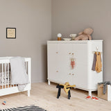 Wood Multi cupboard 3 doors, white van Oliver Furniture | Kids Conceptstore Le Fanfare