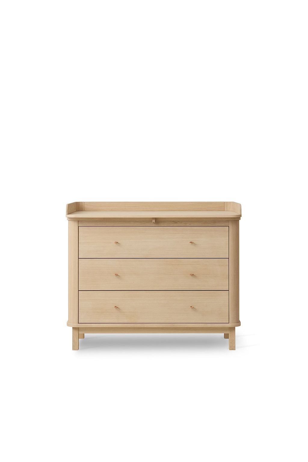 Wood nursery dresser 3 drawers, oak van Oliver Furniture | Kids Conceptstore Le Fanfare