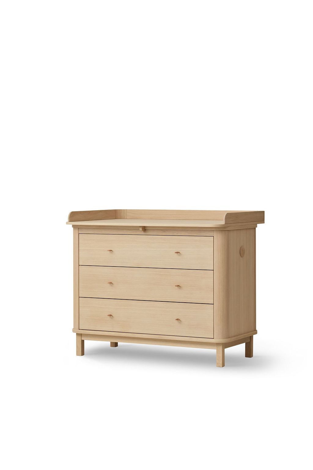 Wood nursery dresser 3 drawers, oak van Oliver Furniture | Kids Conceptstore Le Fanfare