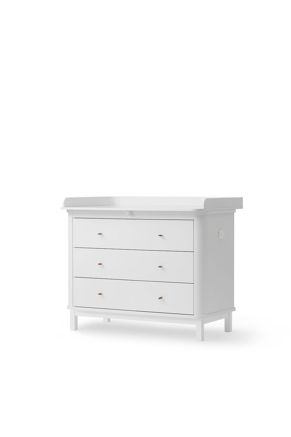 Wood nursery dresser 3 drawers, white van Oliver Furniture | Kids Conceptstore Le Fanfare