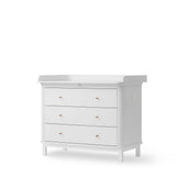 Wood nursery dresser 3 drawers, white van Oliver Furniture | Kids Conceptstore Le Fanfare