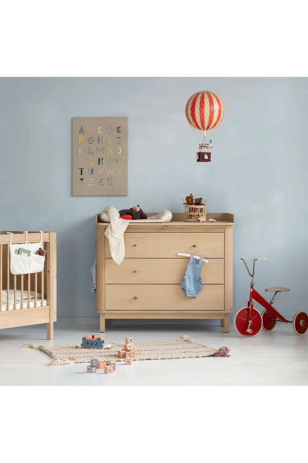 Wood nursery top for 041368, oak van Oliver Furniture | Kids Conceptstore Le Fanfare