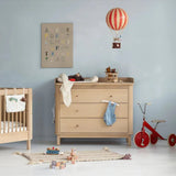 Wood nursery top for 041368, oak van Oliver Furniture | Kids Conceptstore Le Fanfare