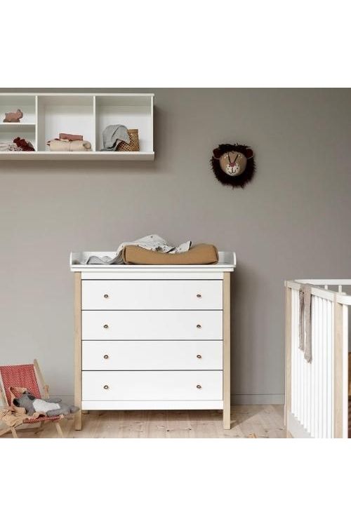 Wood Nursery top for 051314, white van Oliver Furniture | Kids Conceptstore Le Fanfare