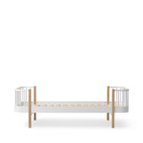 Wood Original bed, 90x200 cm, white/oak van Oliver Furniture | Kids Conceptstore Le Fanfare