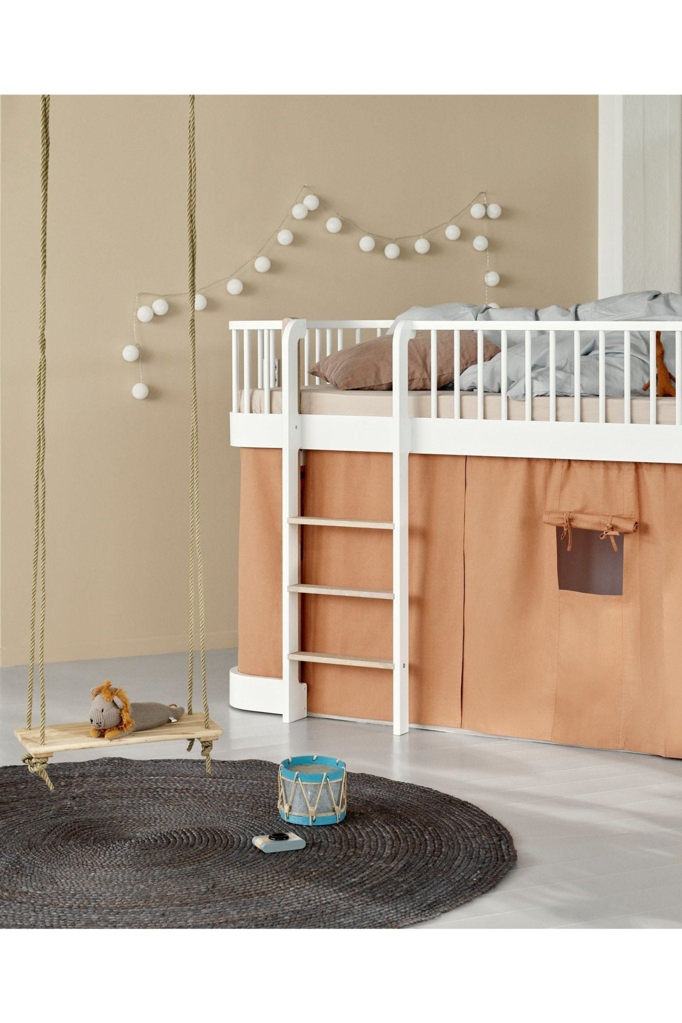 Wood Original curtain 128 cm, caramel van Oliver Furniture | Kids Conceptstore Le Fanfare