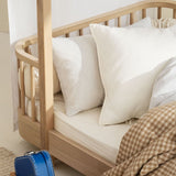 Wood original house bed, 90x200 cm, oak van Oliver Furniture | Kids Conceptstore Le Fanfare