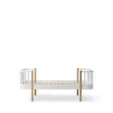 Wood Original junior bed, 90x160 cm, white/oak van Oliver Furniture | Kids Conceptstore Le Fanfare