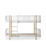 Wood Original low bunk bed, white/oak van Oliver Furniture | Kids Conceptstore Le Fanfare