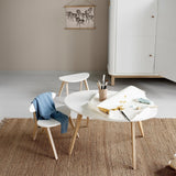 Wood PingPong chair, white/oak van Oliver Furniture | Kids Conceptstore Le Fanfare
