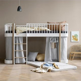 Wood Play mattress, Original low loft bed (90x200 cm), nature van Oliver Furniture | Kids Conceptstore Le Fanfare