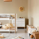Wood Shelving unit 5x1 horizontal w. support van Oliver Furniture | Kids Conceptstore Le Fanfare
