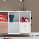 Wood Shelving unit 5x2 horizontal w. support van Oliver Furniture | Kids Conceptstore Le Fanfare