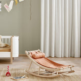 Wood Toddler rocker, oak/caramel van Oliver Furniture | Kids Conceptstore Le Fanfare