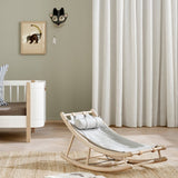Wood Toddler rocker, oak/grey van Oliver Furniture | Kids Conceptstore Le Fanfare