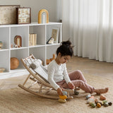 Wood Toddler rocker, oak/nature van Oliver Furniture | Kids Conceptstore Le Fanfare