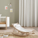 Wood Toddler rocker, oak/white van Oliver Furniture | Kids Conceptstore Le Fanfare