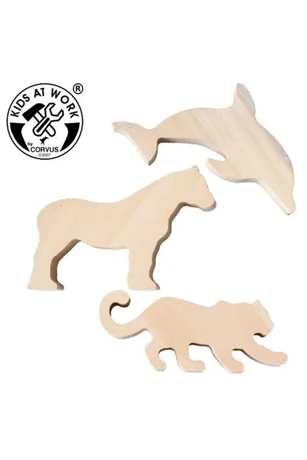 Wooden blank mini set of 3 van Kids At Work | Kids Conceptstore Le Fanfare